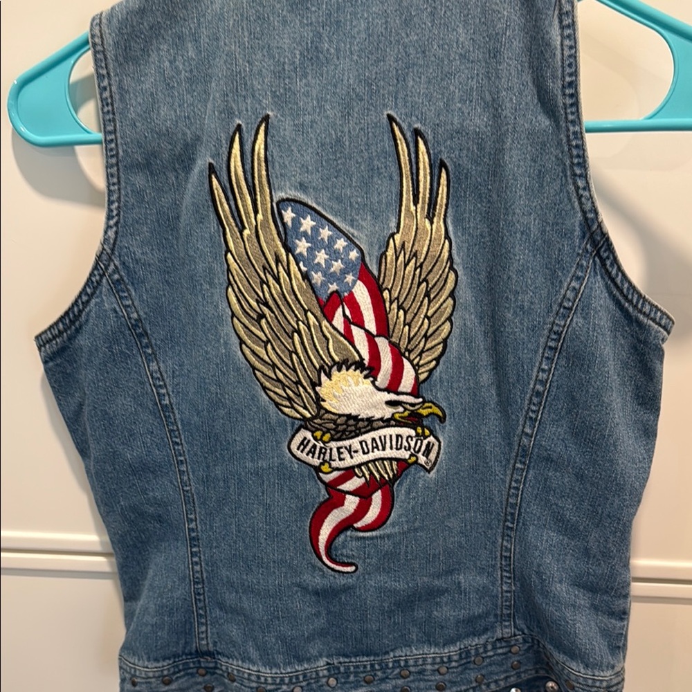 Harley-Davidson Eagle Patch Denim Vest